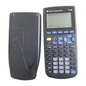 Texas Instruments TI-89 Graphing Calculator Tested Working w/ Cover Algebra Math